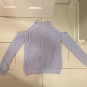 Cold shoulder sweater